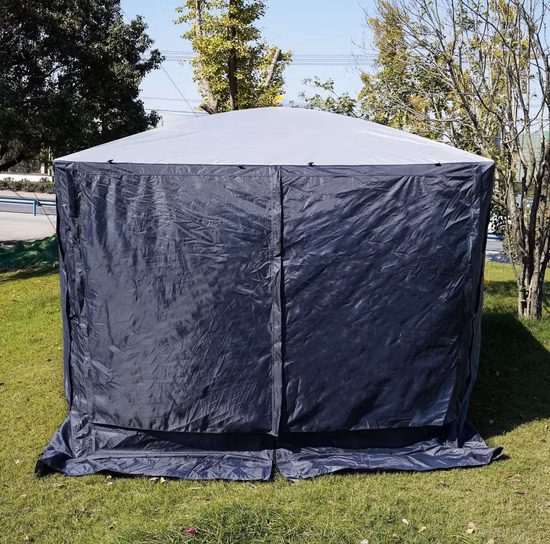 Gazebo estivo regolabile e traspirante, tenda pieghevole in rete su quattro lati