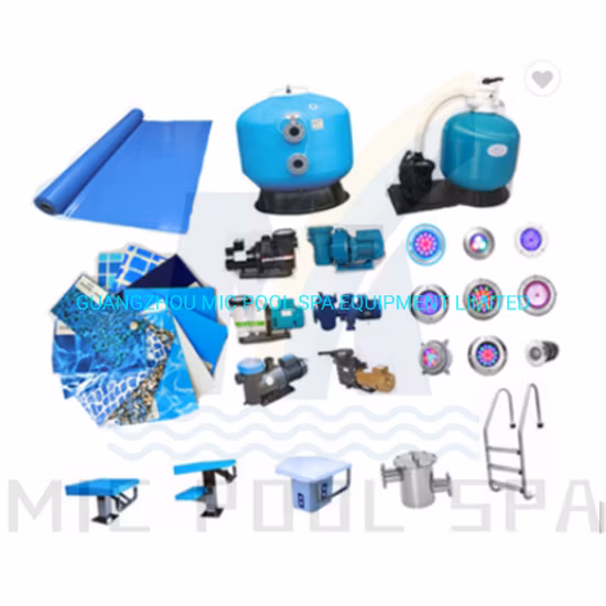 Set completo di accessori per l'attrezzatura della piscina dalla fabbrica