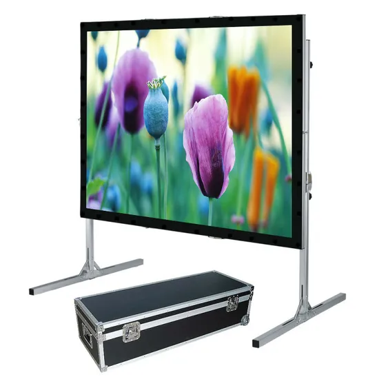 Schermo per proiettore frontale pieghevole portatile da 120 pollici 4:3 4K Ultra HD Ready