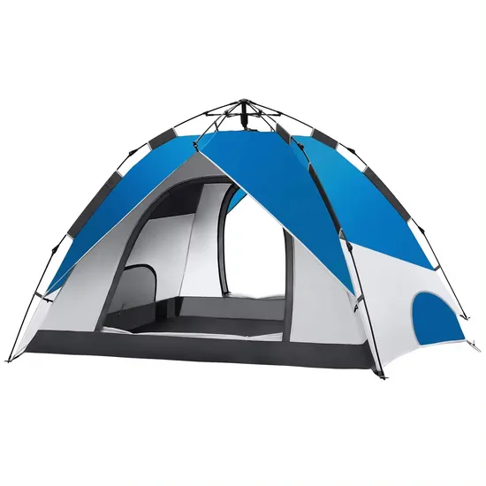 Instant Pop up Camping Tent 2-3 Person Automatic Hydraulic Water Resistant Double Layer Tent for Outdoor