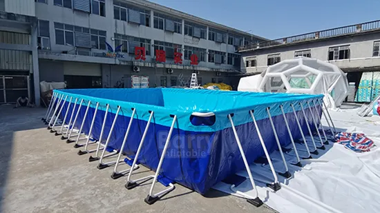 Customized Rectangular 300X200X75cm Above Ground Frame Pool