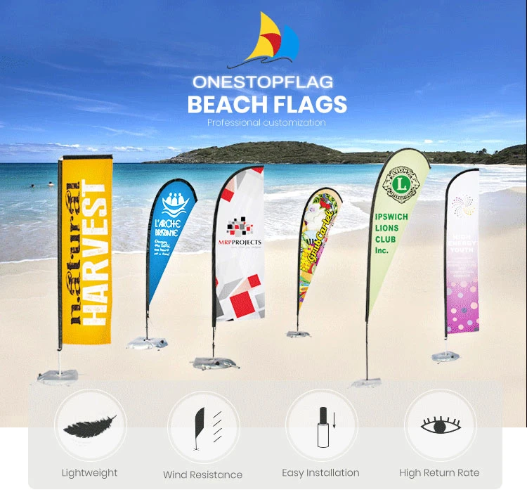 Fast Delivery Rectangle Banner Beach Flag Digital Printed Feather Flag New Products Looking for Distributor Fiberglass Flagpole Display Frame Advertising Flag