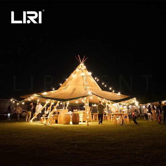 Grande tenda indiana per esterni, tenda da campeggio in tela, tenda da campeggio nel deserto, per eventi