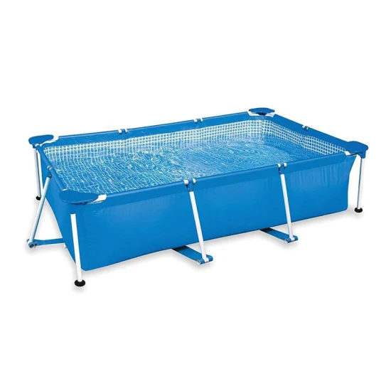 Piscina pieghevole portatile Intex con logo personalizzato di grande capacità d'acqua per adulti e bambini, piscina all'aperto con struttura in acciaio metallico e dimensioni familiari