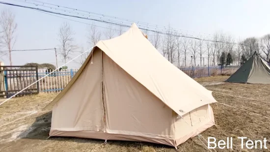 Tenda da campeggio gonfiabile per 3-5 persone Tenda a campana in tela di cotone taglia L Tenda a campana per tubo d'aria esterna portatile Regolazione rapida senza pali